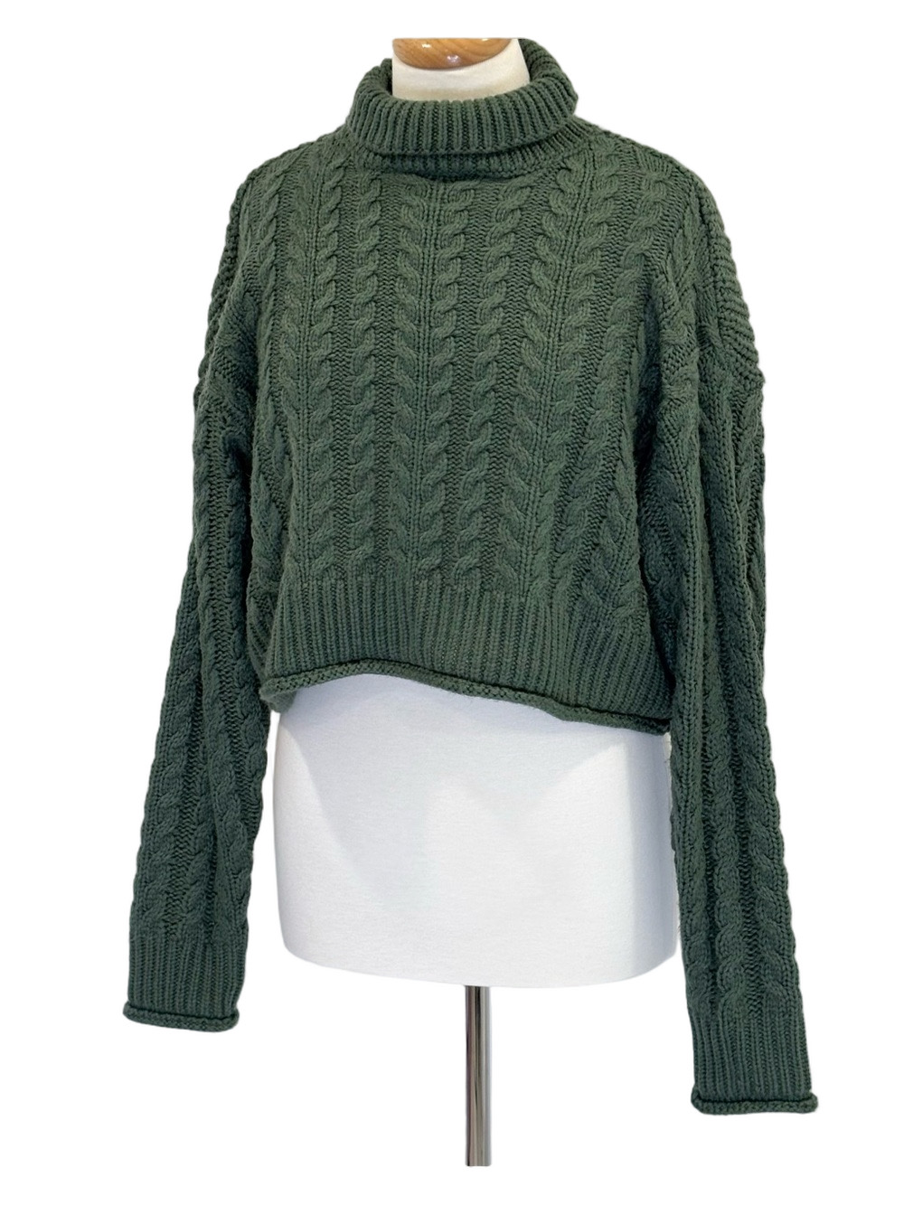 Ardene green mock neck sweater